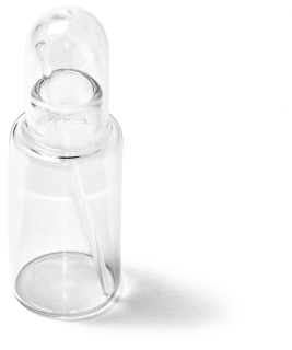 Kanada-Balsamglas mit Glasstab 60 ml, lose Glaskappe 1 Stk.