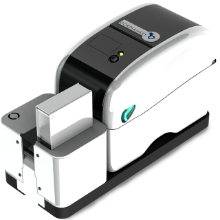 Slidebel Etikettendrucker für Objektträger mit automatischer Etikettenklebestation 